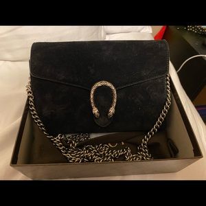Gucci Suede Dionysus Wallet on Chain